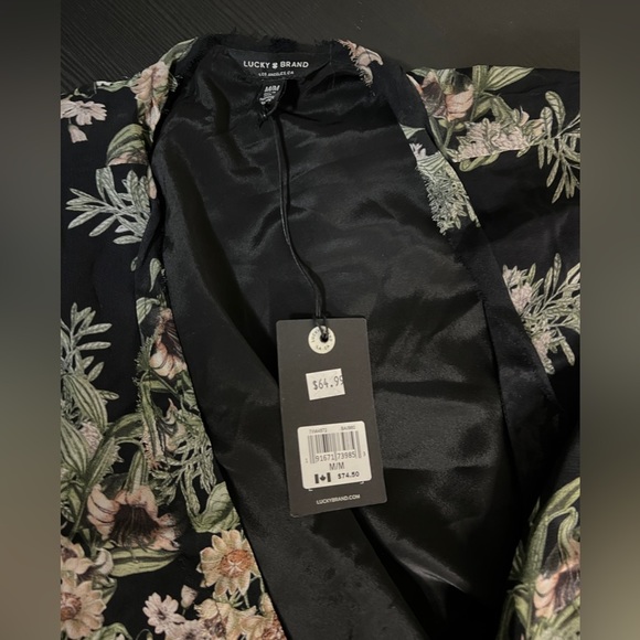 LUCKY BRAND silky wrap blouse​ - Picture 2 of 4